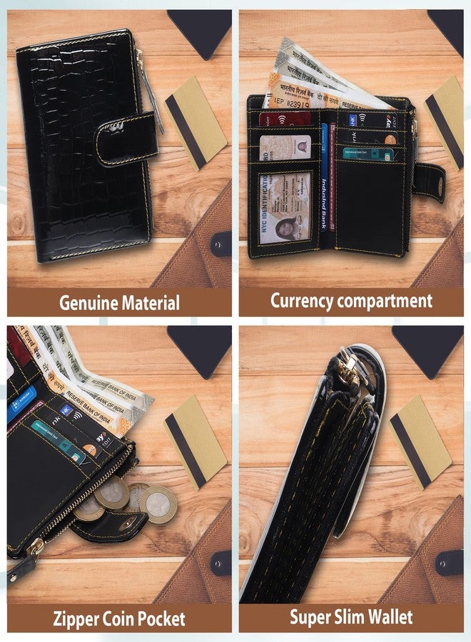 TnW PU Leather Wallet for Women (Black) - Image 3